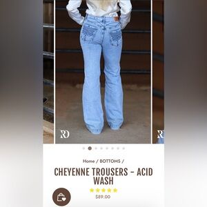 Ranch Dressn Cheyenne Trousers - Acid Wash